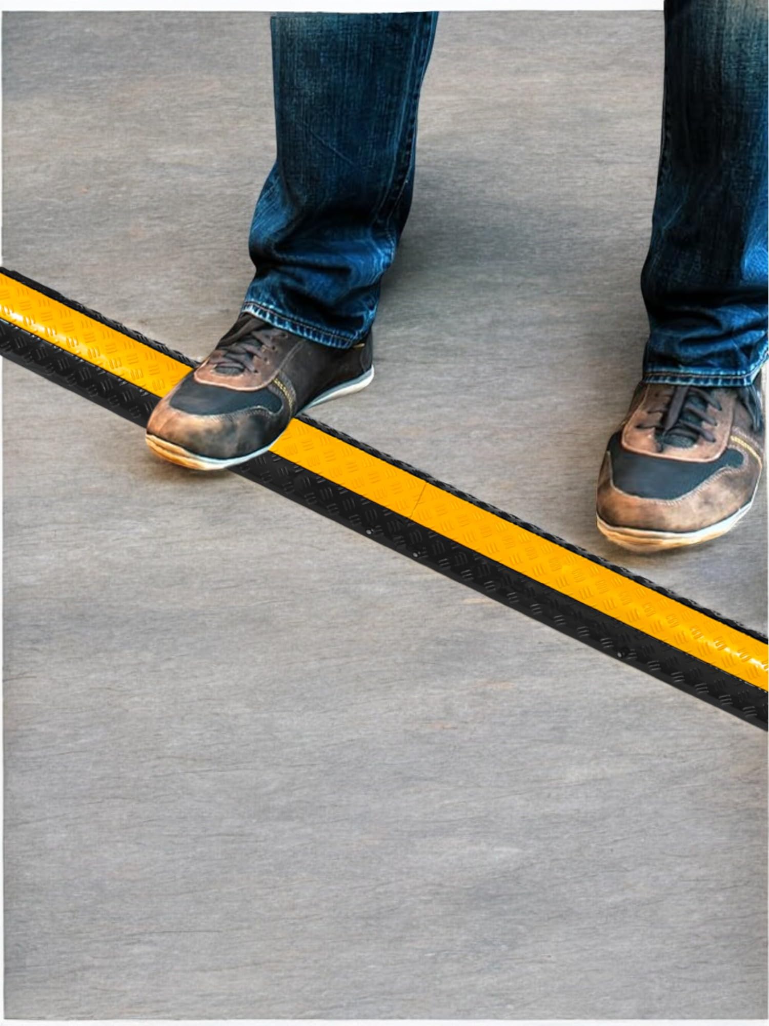 Floor Cable Protector - 3ft Set, Anti-Slip -4