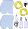 Filtro de aire 545061801 para Husqvarna 235 236 240, compatible con motosierra Jonsered CS2234 CS2234S CS2238 con línea de combustible, filtro de combustible y bujía 1
