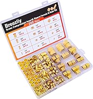 Vista 7 de 1/4", 3/8", 5/16", 1/2" OD Inserto de Compresión de Latón, Manga de Virola, Tuerca 200PCS