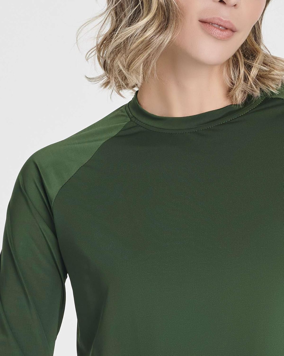 Real Essentials 4 Pack: Women's Long Sleeve Rash Guard Moisture Wicking Shirts - Sun Protection Quick Dry SPF 50+ Tops (Plus) - Image 6