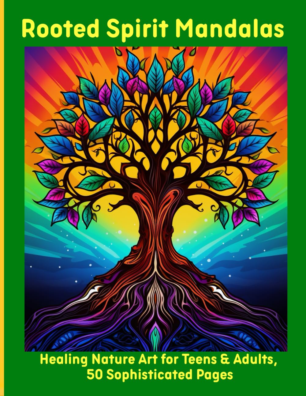 Rooted Spirit Mandalas: Healing Nature Art for Teens & Adults, 50 Sophisticated Pages