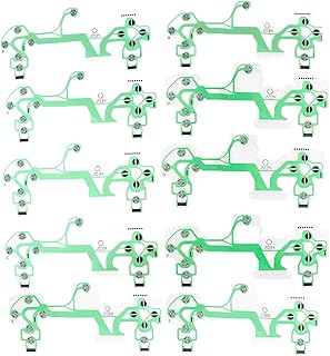 Jectse 10Pcs Conductive Film,Green Replacement Keypad Conductive Film,Viscous Conductive Film,Durable And Anti-Corrosion,for PS4 Handles