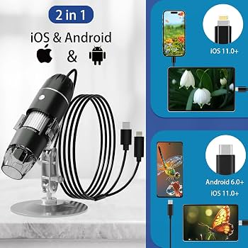 Amazon.co.jp: Gzpce USBデジタル顕微鏡カメラ 付き倍率50X-1600X