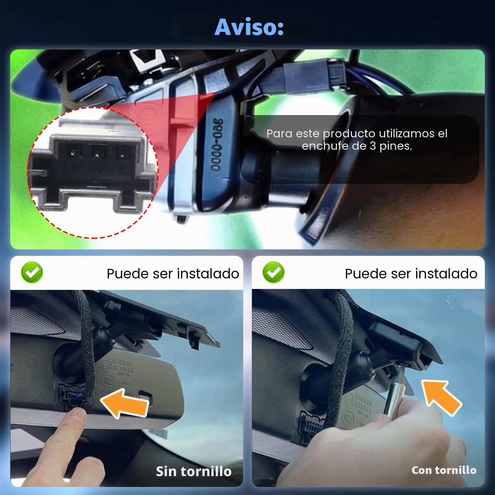 4K DashCam Compatible con VW Tiguan 2018-2024, DashCam Coche con vídeo 2160P y WiFi, Sensor G, Modo de Aparcamiento, Grabación en Bucle, Dash CAM con Gran Angular de 150°, Tarjeta de 64 GB