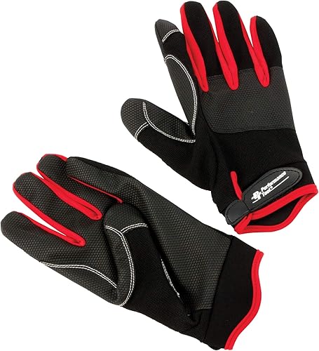 Miniatura 2 de Performance Tool W89005 Alta destreza, excelente agarre, ideal para trabajar en automóviles y trabajos al aire libre  Guantes de mecánica - M, rojo