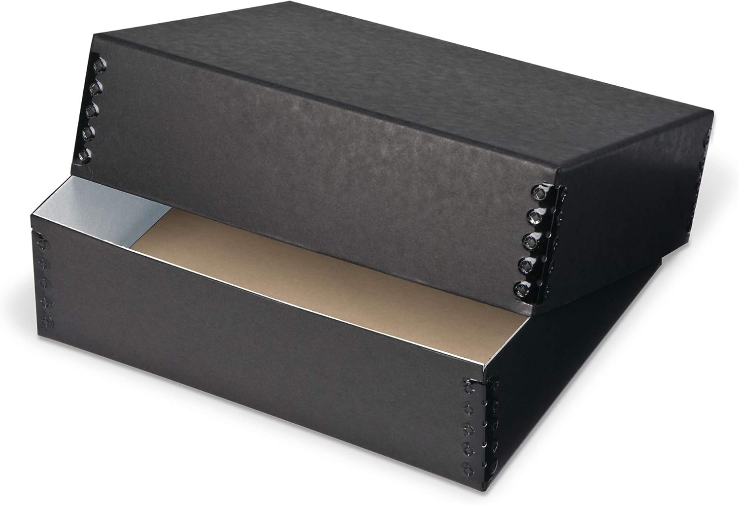 Gaylord Archival Blue/Grey Deep Lid Print/Photo Preservation Box - 11 1/2W x 15L x 5" H