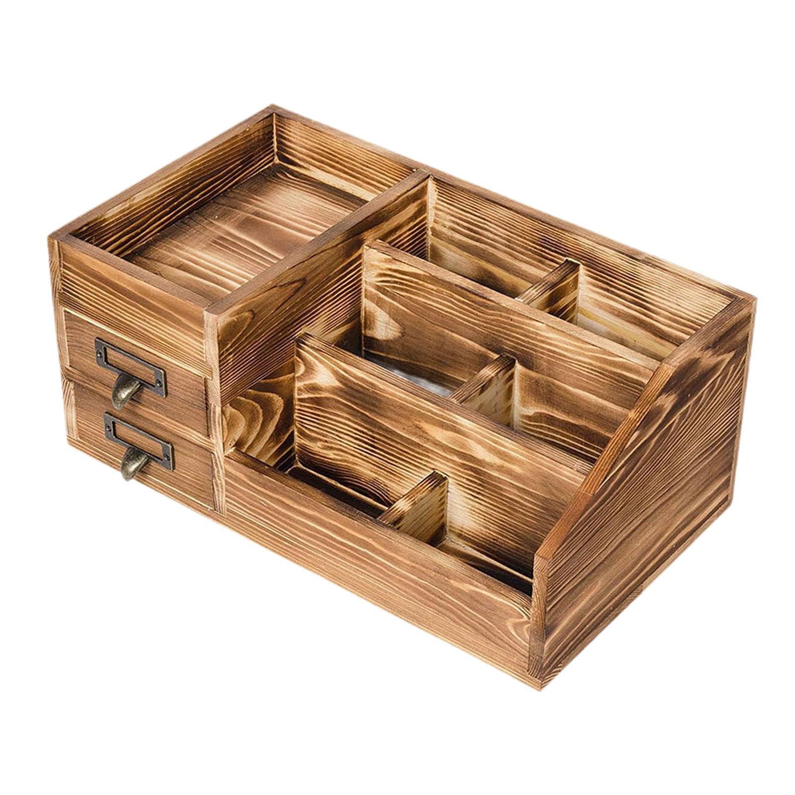 Fenteer Organizador de escritorio, estante de almacenamiento multifuncional, soporte de mesa, estante de exhibición para artículos de papelería, macetas,