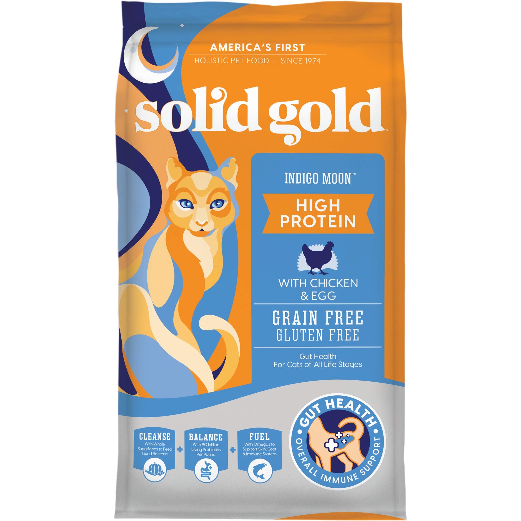 Buy Solid Gold Indigo Moon High Protein Dry Cat Food with Digestive