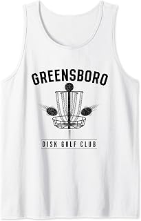 Greensboro Disc Golf Club Golfer Funny Golfing Tank Top