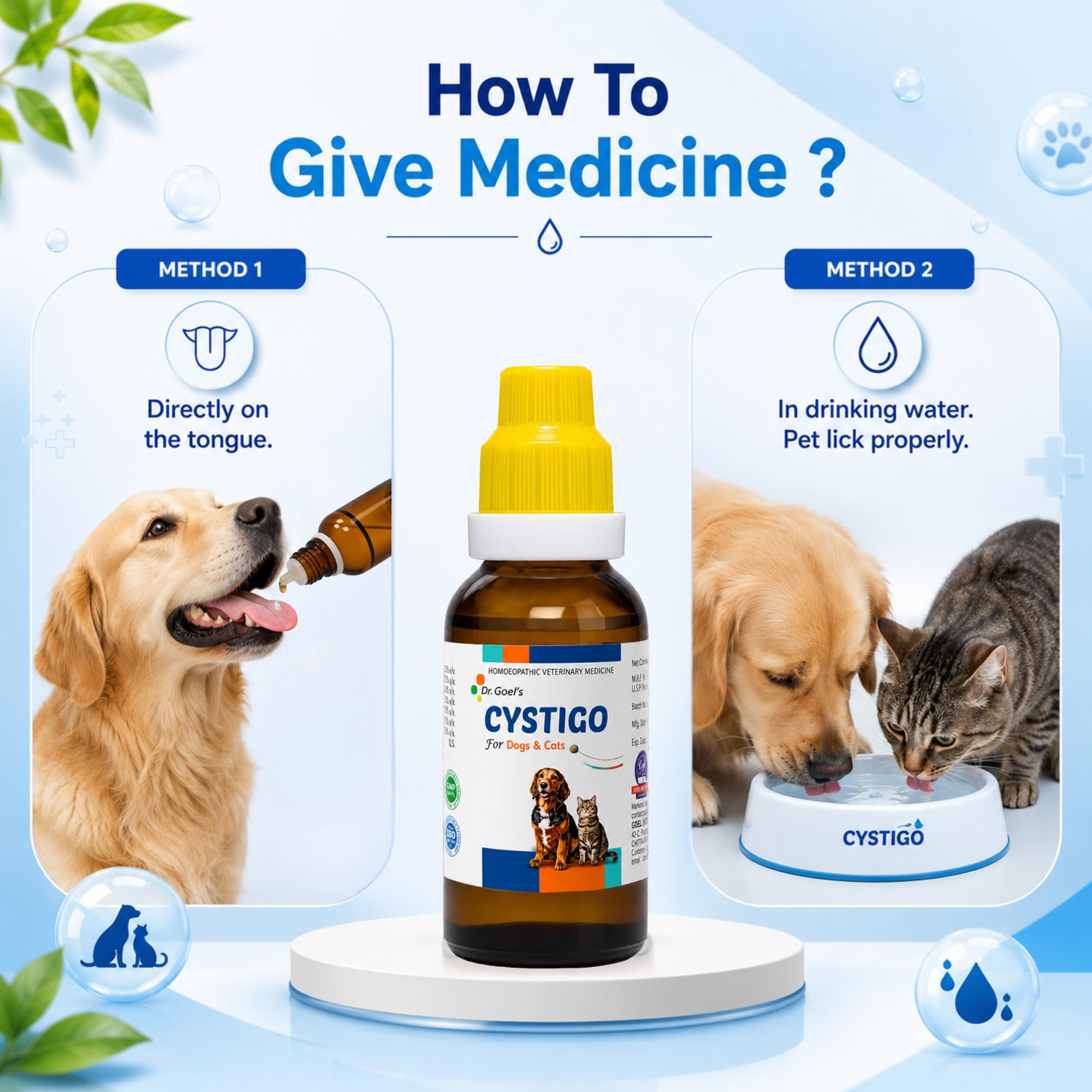 Dr. Goel's CYSTIGO Drops for Dogs & Cats | Homeopathic Urinary Health Support | Pet Bladder & Urinary Tract Wellness Formula | Supports Healthy Urine Flow & Daily Urinary Comfort | Easy Oral Drops — Amazon image 4