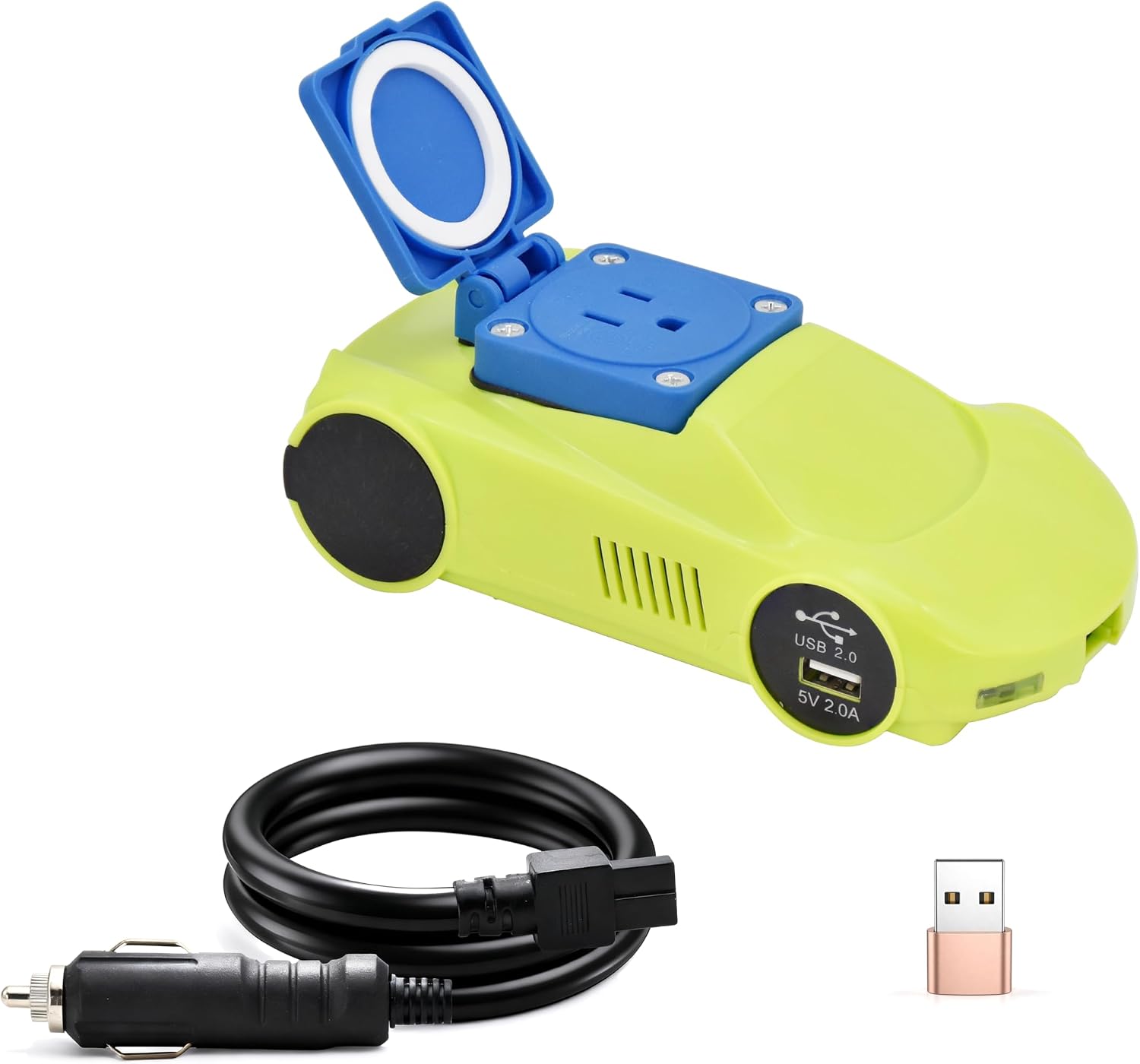 150W Power Inverter, Input DC12V，Output AC 110V-120V Car Inverter with Dual USB Ports