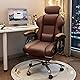 オフィスチェア デスクチェア パソコンチェア 360度回転 社長椅子 昇降機能 ゲーミングチェア 肉厚座面 事務椅子 ハイバック 人間工学在宅ワーク 勉強 仕事 リクライニングチェア (ブラウン,エクレクティック)