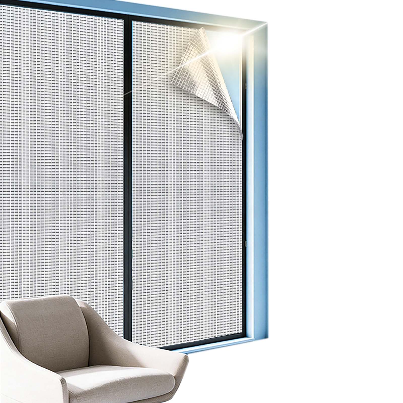 Tenda Termica con Pellicola Riflettente in Alluminio, Pellicola con Ventose Blocca-Calore, Copertura Parasole per Finestre Casa, Ufficio E Camper, Riduce Calore E Luce