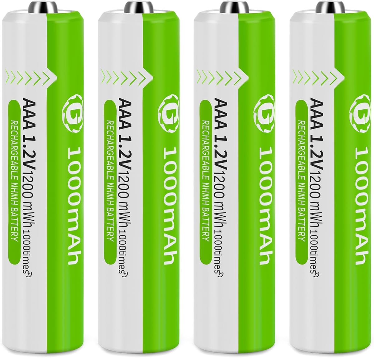 BLUE GIFT MPINCO BLUE GIFT Ni-MH AAA Rechargeable Batteries AAA 1.2V 1000mAh Nimh Rechargeable Batteries for Solar Lights