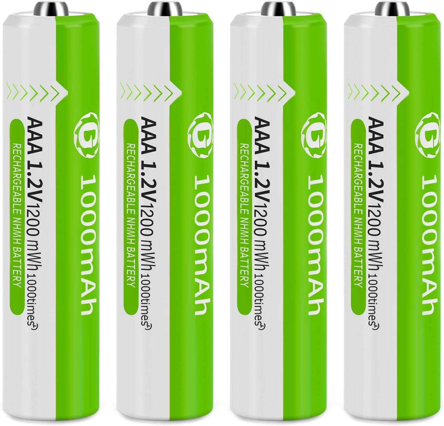 BLUE GIFT MPINCO BLUE GIFT Ni-MH AAA Rechargeable Batteries AAA 1.2V 1000mAh Nimh Rechargeable Batteries for Solar Lights