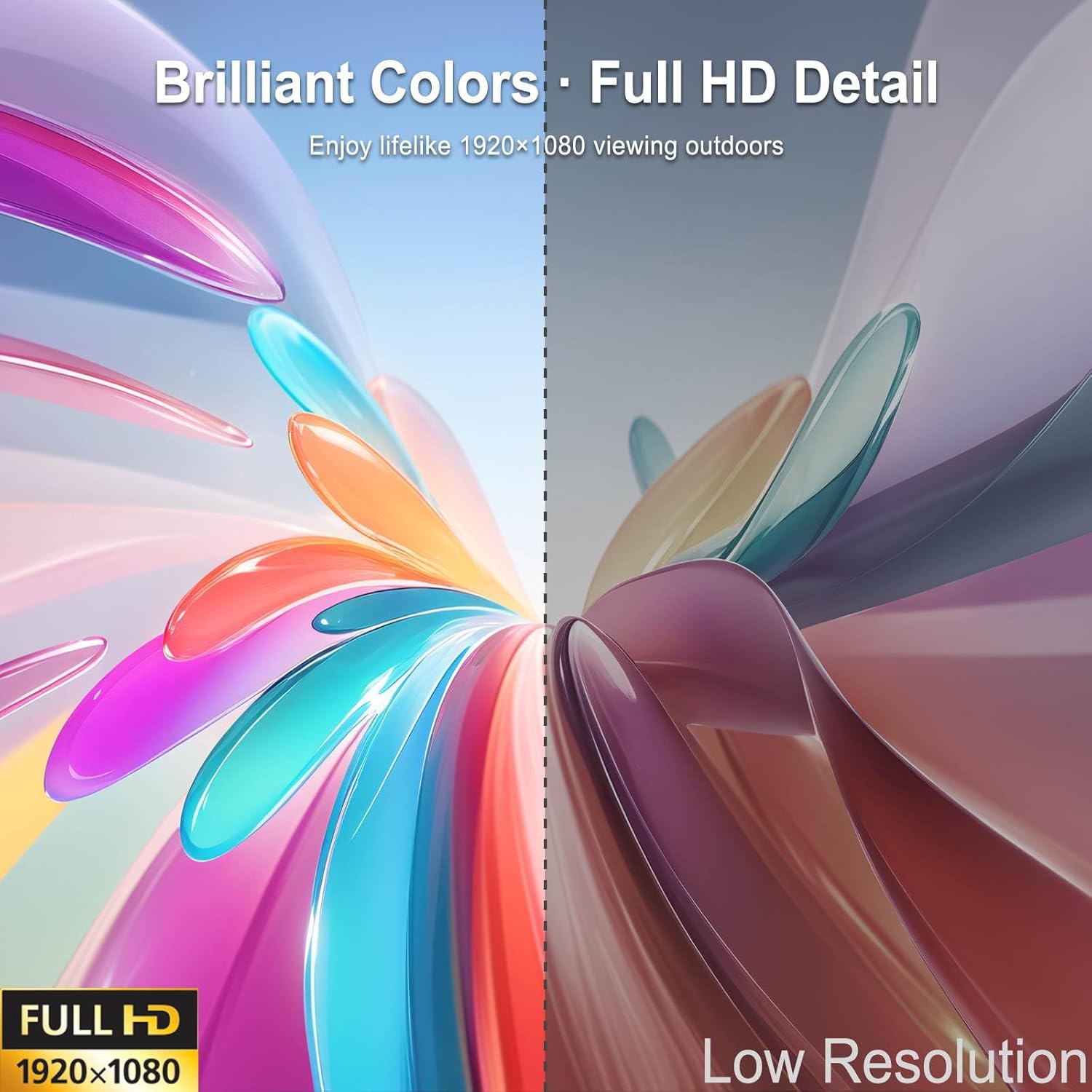 Outdoor TV, 65 Inch 4K Outdoor Smart TV, 2500nits High Brightness Outdoor TVs, IP65 Waterproof TV, Voice Assistant Remote, Compatible with Dolby, Wide Viewing Angle Smart TV