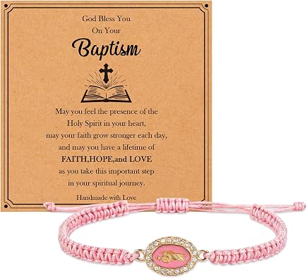 Easter Basket Stuffers,Easter Bracelets,Christian Bracelets for Women with Delicate Card,First Communion Gifts