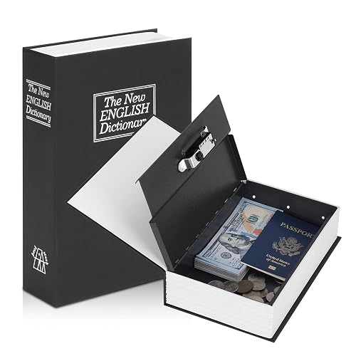 KYODOLED Diversion Book Safe with Combination Lock, Secret Safe Metal