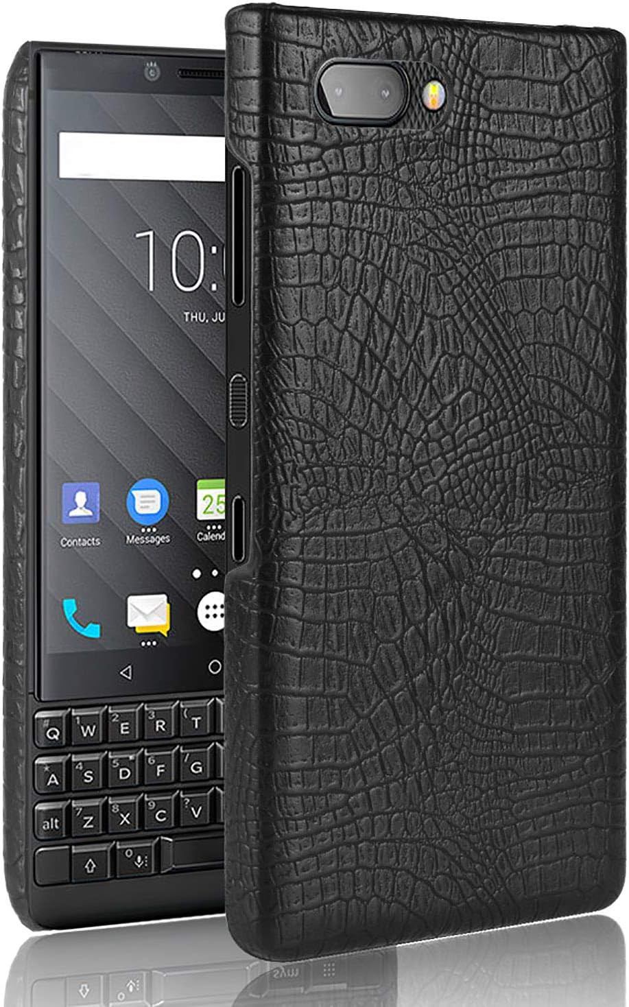 CiCiCat BlackBerry KEY2 LE Case Cover, Slim Hard PC Back Cover Shell Case, Stylish Strong Thin Protective Case for BlackBerry KEY2 LE Smartphone (4.5'', Black)