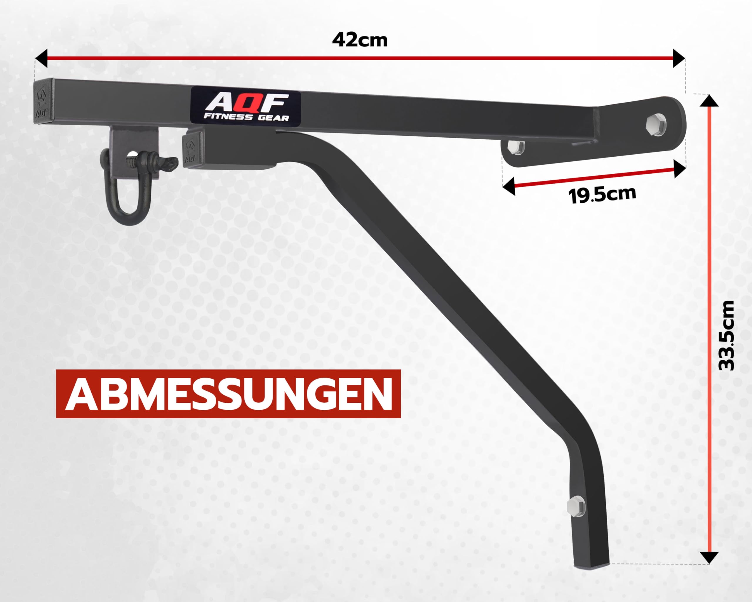 AQF Boxsack Halterung Stahl Boxsack Wandhalterung Mit D-Shackle-Wirbel und Befestigungen für Boxsack Hã¤Ngend- Boxsackhalterung für MMA Muay Thai Training Home, Fitness-Trainingsgeräte