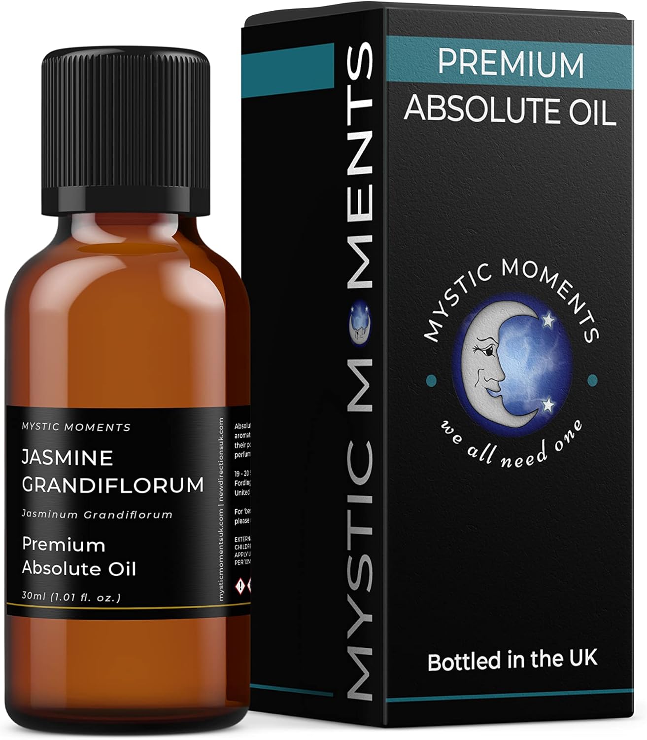 Mystic Moments | Jasmine Grandiflorum Absolute Oil 10ml (Jasminum Grandiflorum) Pure & Natural Absolute Oil for Skincare, Perfumery & Aromatherapy