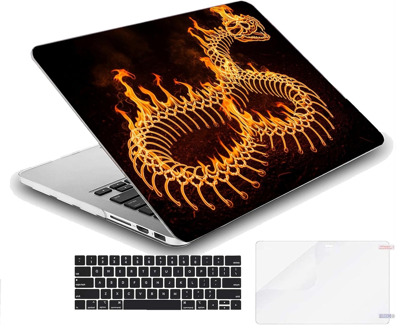 Compatible with MacBook Neo 13-inch, Hard Shell Case with Keyboard Cover and Screen Protector (A3404 A18 Pro chip, 2026 Release) - Snakes MC22577