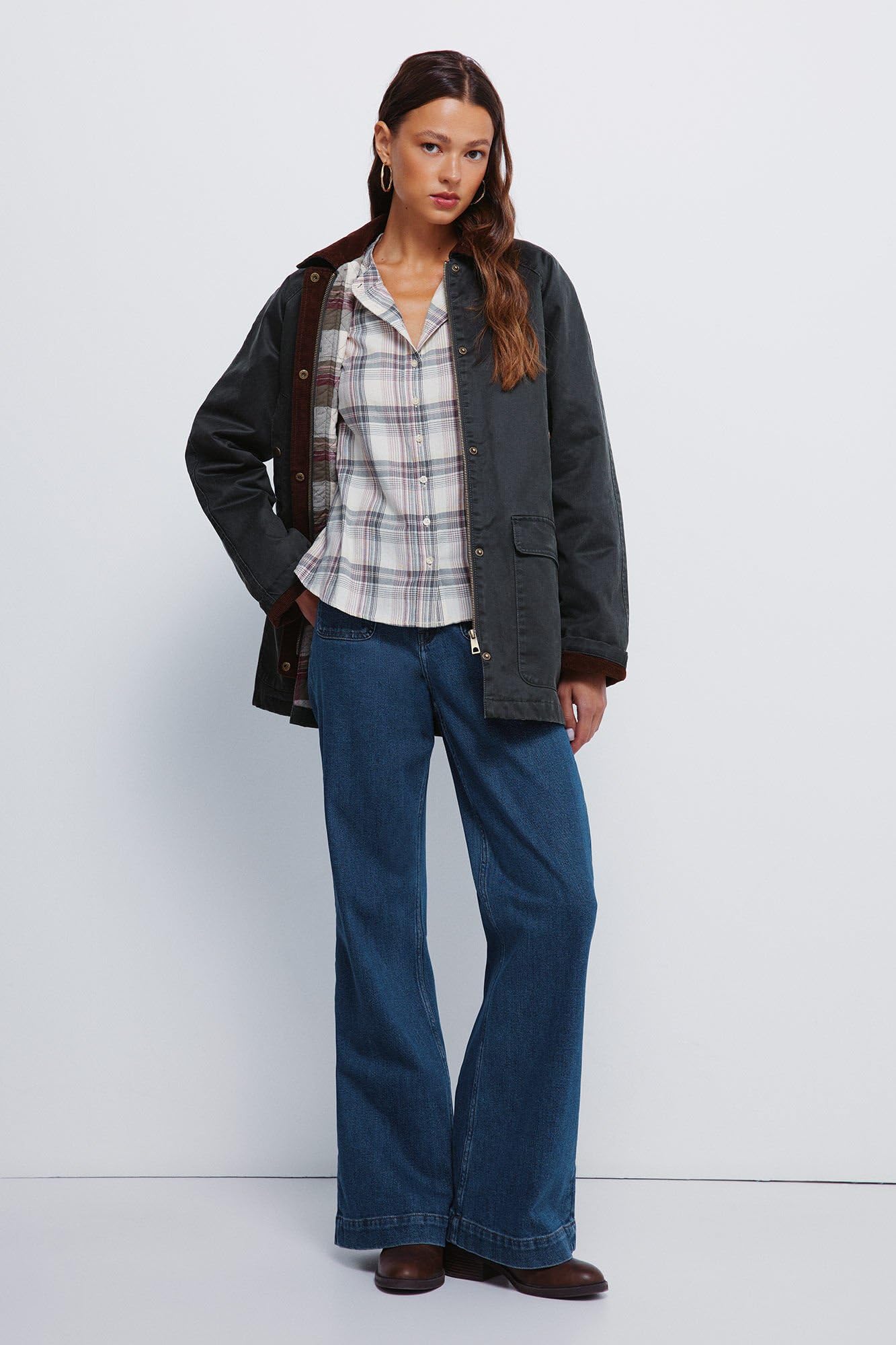 SPRINGFIELD Puffed Vest With Hood And Front Placket And Cord In Hood With Recycled Padding Insulation Vena Inflada Mujer