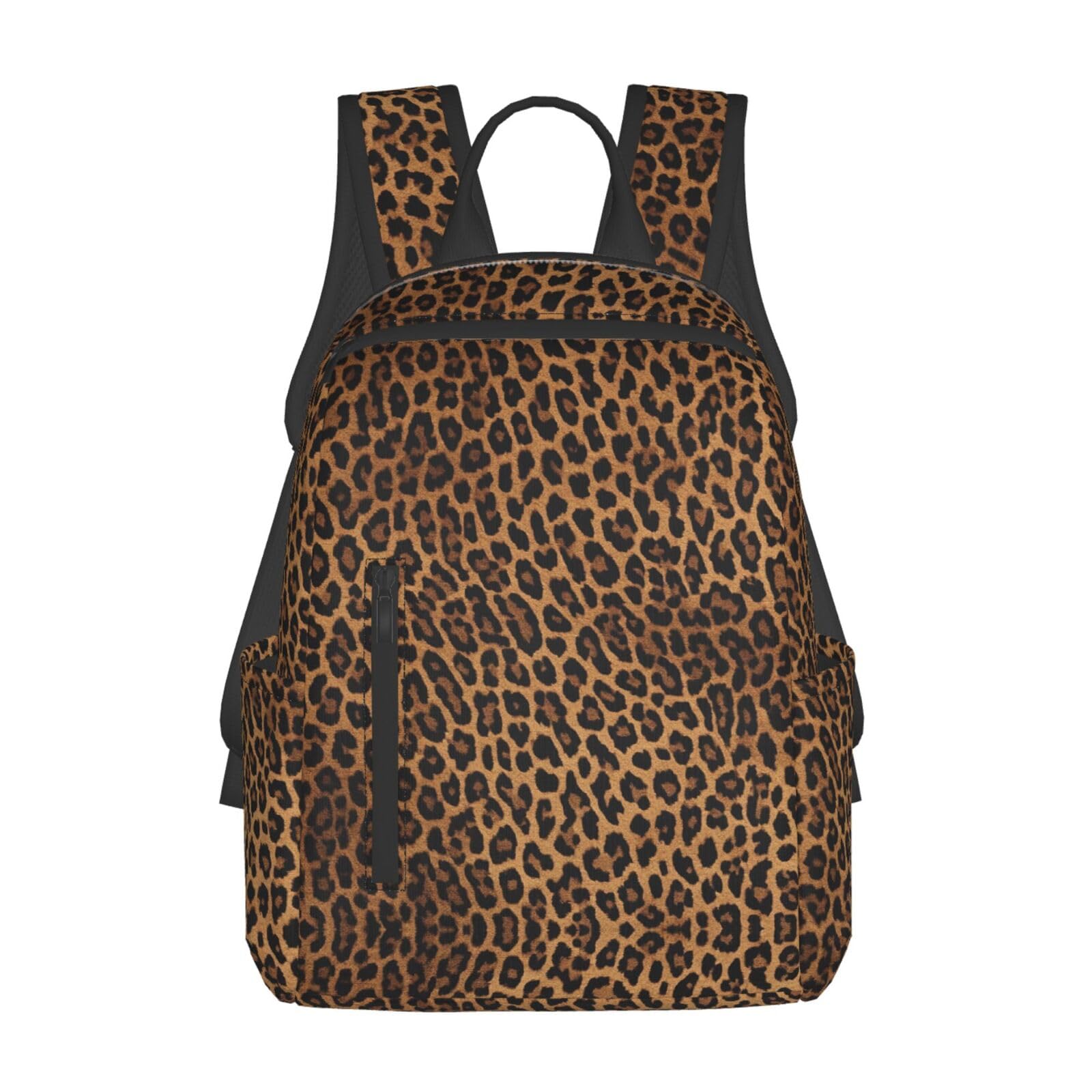 BWPDPXFJ Leopard print -Print Lightweight Hiking Backpack Waterproof With Port For Travel School Women Men.