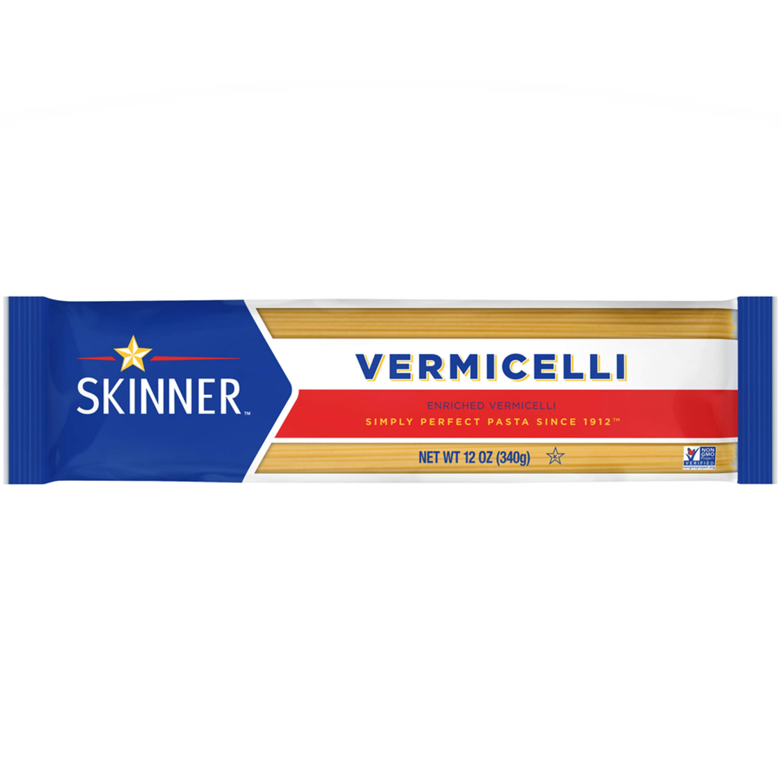  Skinnyner Thin Vermicelli Pasta, Thin Shape, Perfect for Soup and Salad, Delicious Snack, 12 oz Bag  
| Skinnyner Thin 