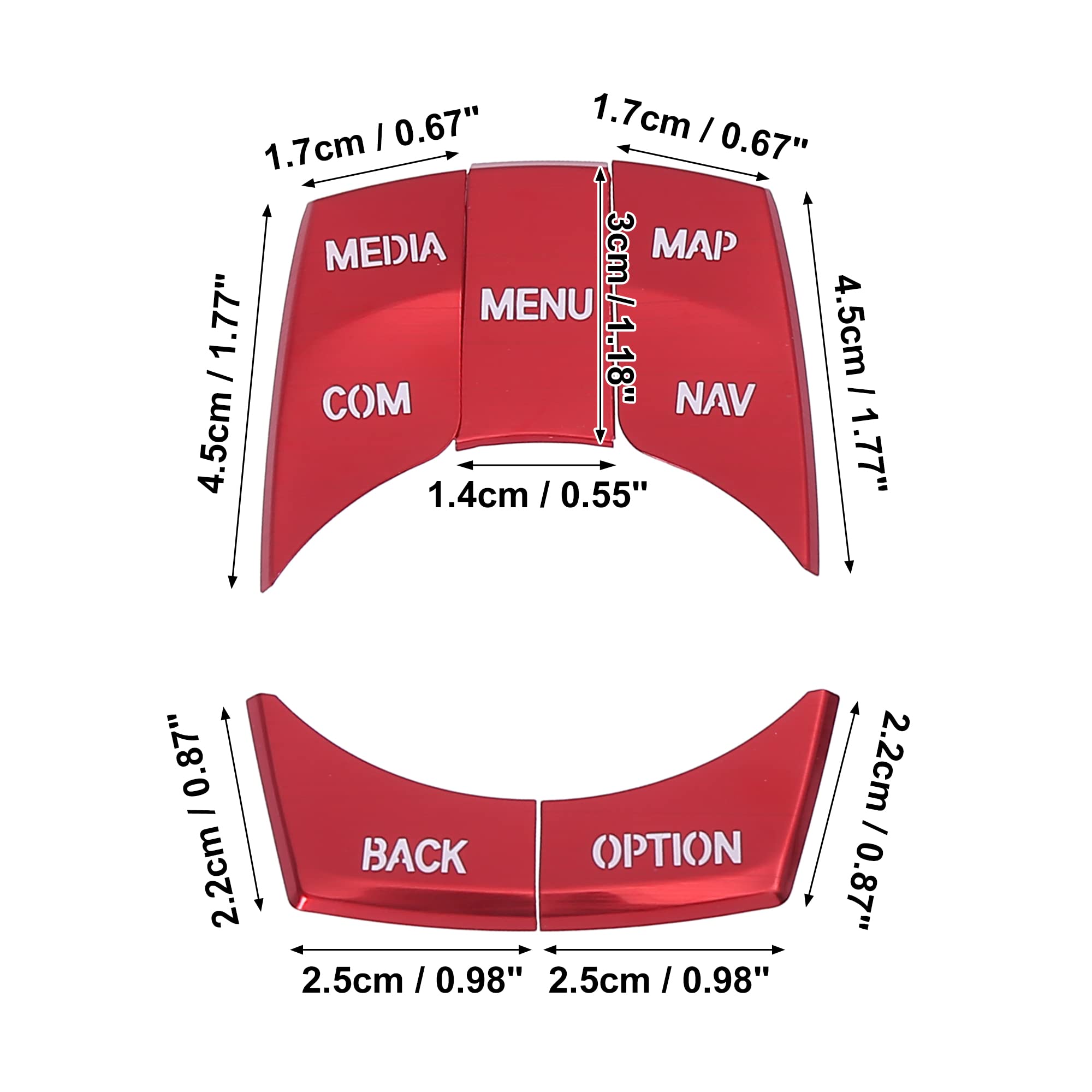 WNCXSA Mittelkonsole Dekoration - Für BMW Modelle, Alu-Blau