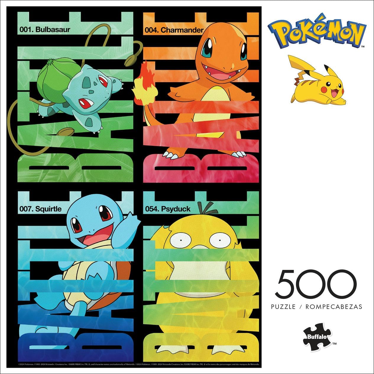 Buffalo Games - Pokémon - Pokemon Battle - 500 Piece Jigsaw Puzzle for Adults - Challenging Puzzle Perfect for Game Nights - Finished Size is 21.25 x 15.00