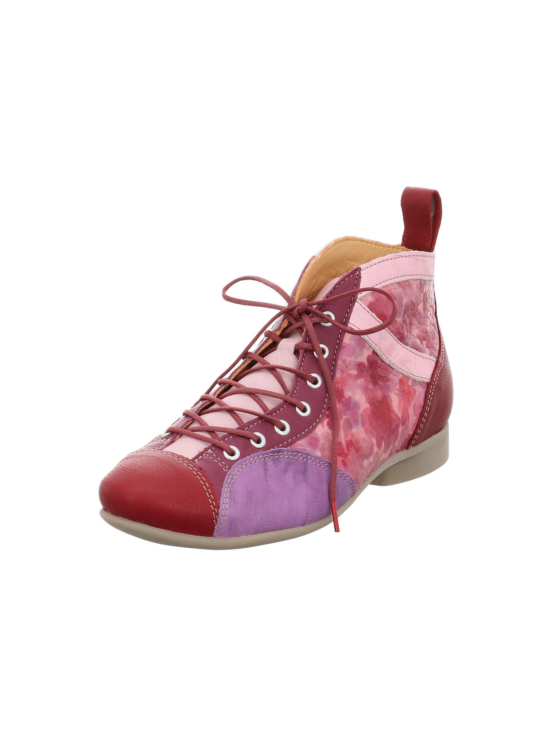 Think! Damen GUAD2 chromfrei gegerbte nachhaltige Stiefelette, HIBISKUS/KOMBI 5050