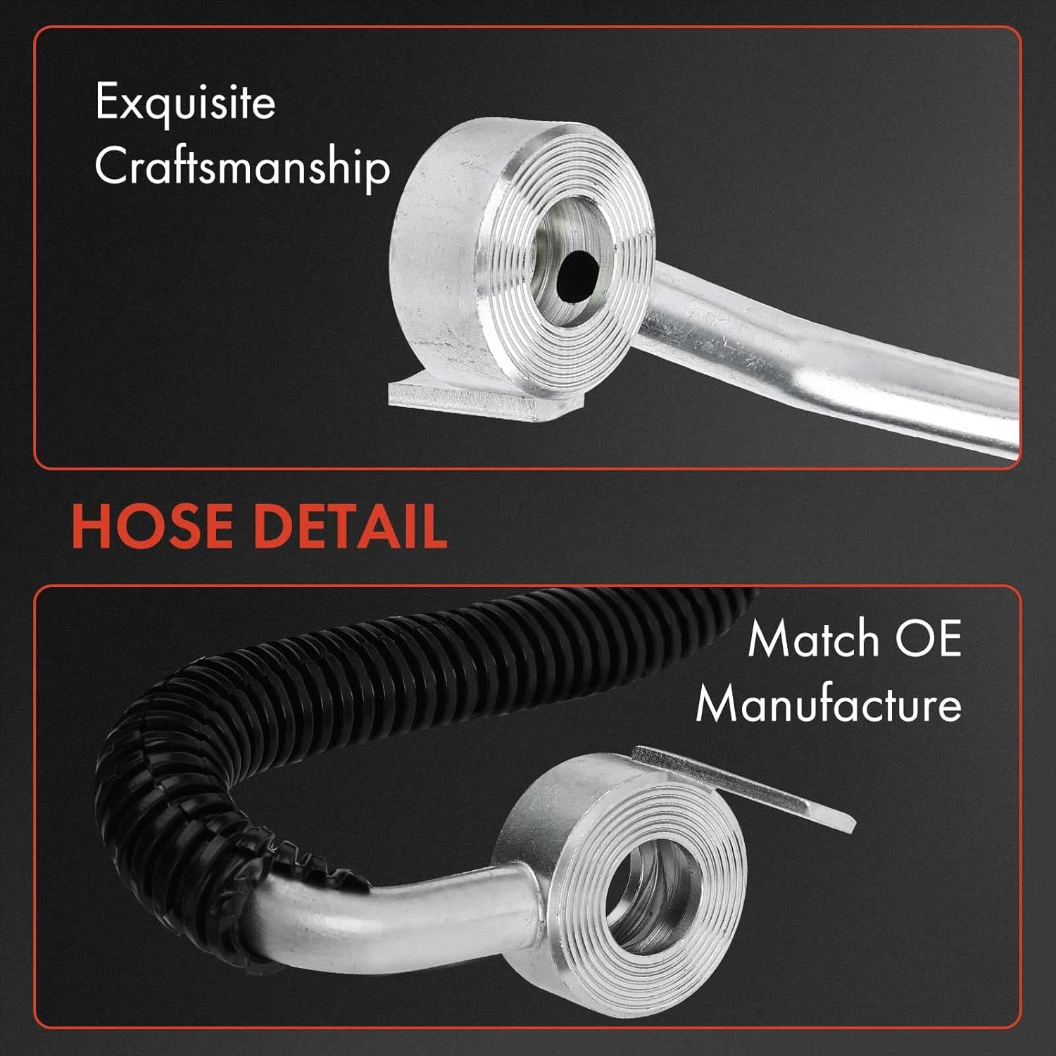 A-Premium Power Steering Pressure Hose Line Assembly Compatible with Mazda 3 2007 2008 2009, 2.3L, Pump to Gear/Rack Pinion