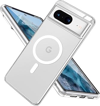 CameCosy Magnetic for Google Pixel 7 Case 6.3 [Compatible for MagSafe],Crystal Clear Design Yellowing Resistant Slim Drop Protection Shockproof Hard PC Back Cover for Google Pixel 7