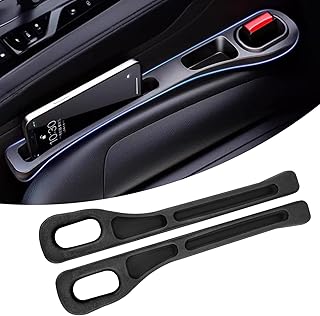 2 Pcs Boîte de Rangement pour Espace de Siège de Voiture, Boîte de rangement de siège avant de voiture,Seat Gap Organisateur,Stockage d'écart de Siège de Voiture,pour téléphones,cartes,clés