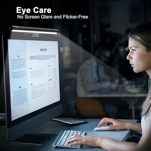 Miniatura 2 de Barra de luz para monitor de computadora, lámpara de monitor de pantalla para cuidado de los ojos, lámpara de escritorio con detección de movimiento