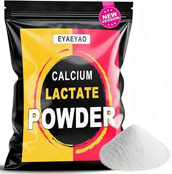 Calcium Lactate Powder, 4 oz 100% Pure Calcium Lactate, Food-Grade, Helps Neutralize Food Acidity, Keeps Food Fresh, for Dairy Products, Breads, Pastries, Ice Cream, Jellies and More 4 Ounces
