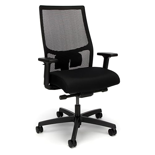 HON Ignition 2.0 Mid-Back Chair — Synchro-Tilt with Adjustable Lumbar and Arms
