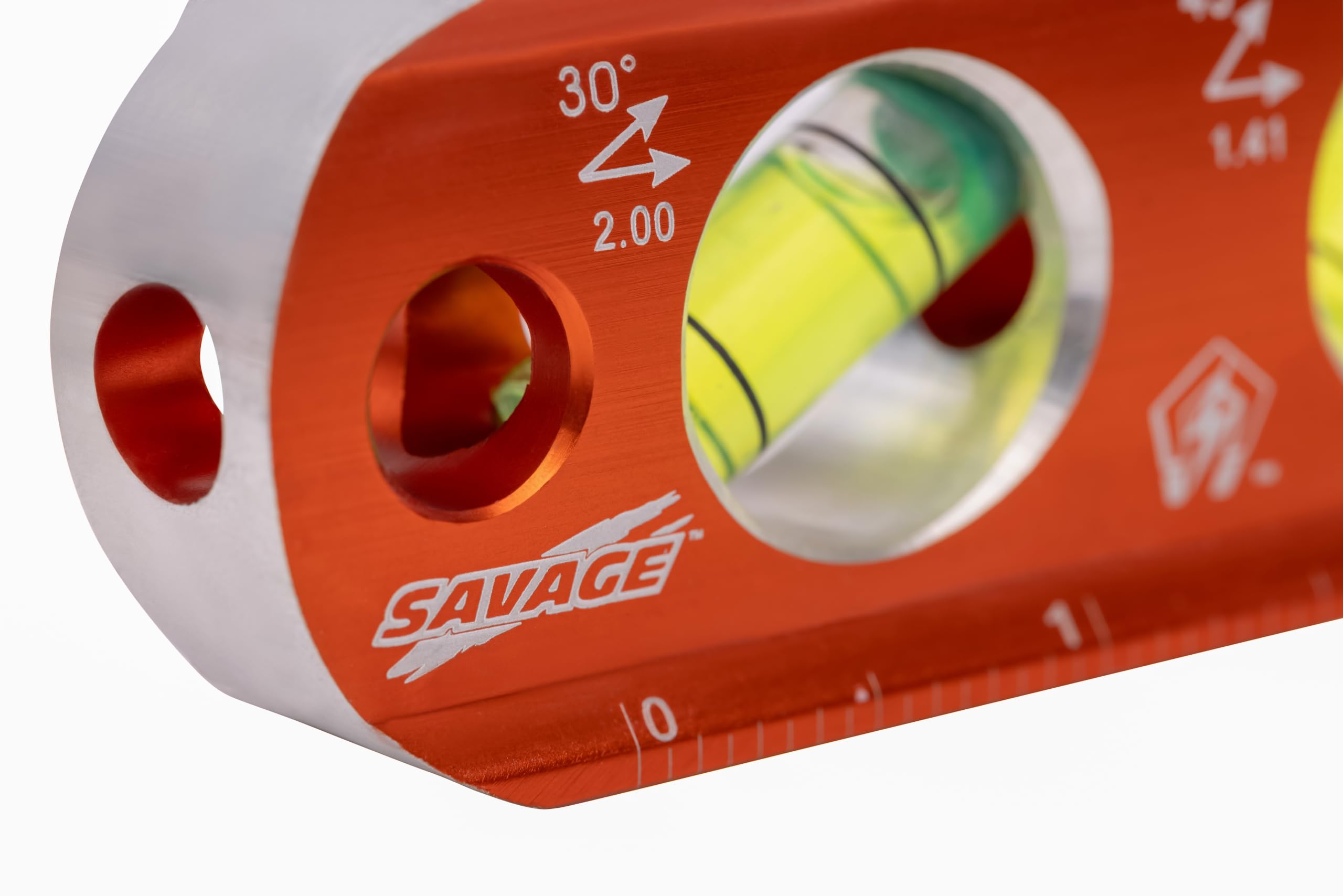 Swanson Tool Co TL041M Niveau torpille magnétique avec collier de serrage en laiton, 15 cm, orange