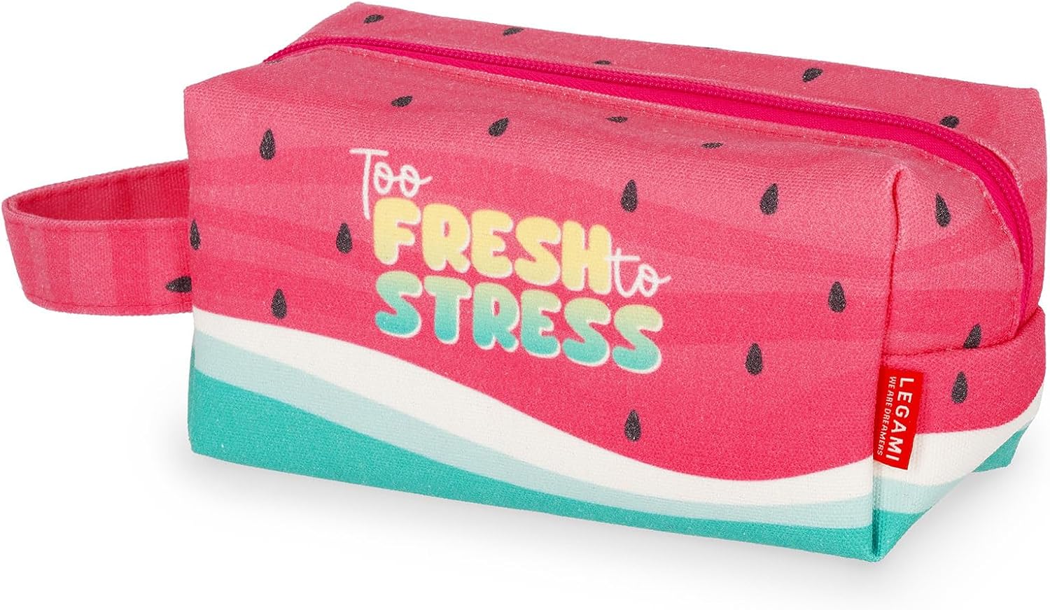 Legami Beach Cooler Bag Cotton Canvas Pink 18 x 14 x 10 cm Watermelon