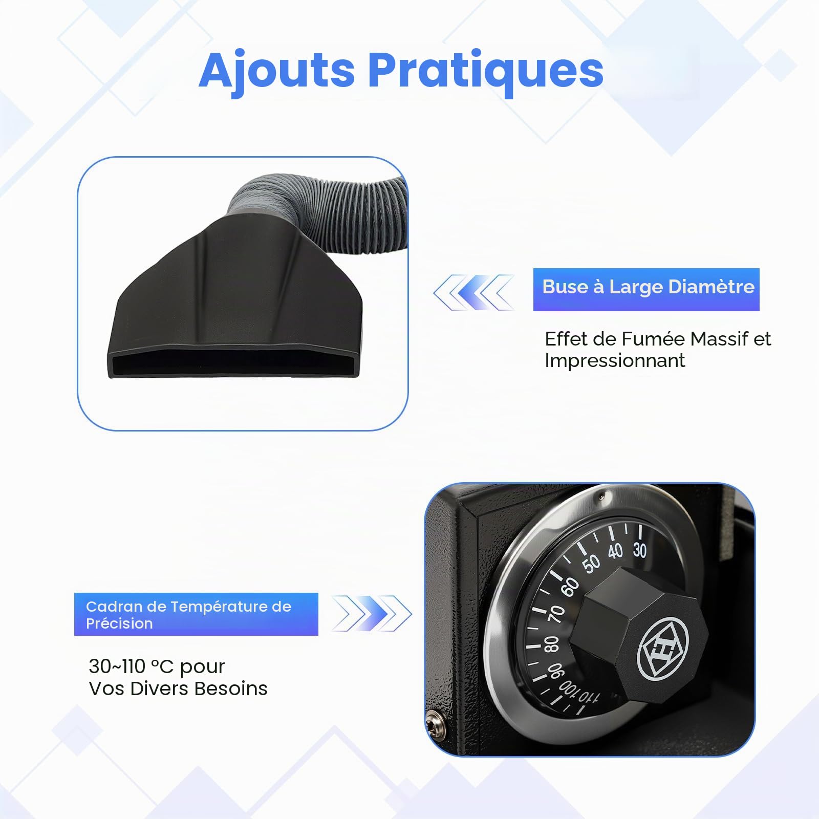 Machine à fumée, 3500 W, effet de brouillard - Contrôle électronique de la température - Machine à glace sèche portable - Machine à fumée - Effet scène