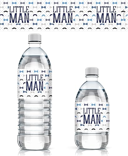 Miniatura 8 de Etiquetas para botellas de agua con texto en inglés "It's a Boy" (24 calcomanías)