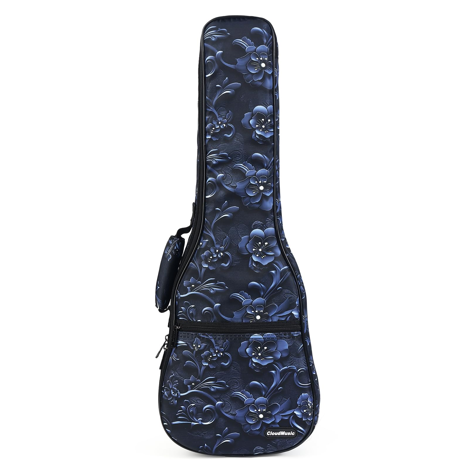 CLOUDMUSIC Ukulele Case Gig Bag Padded Backpack For Tenor 26" Inch(Tenor, Mystery Blosoom)