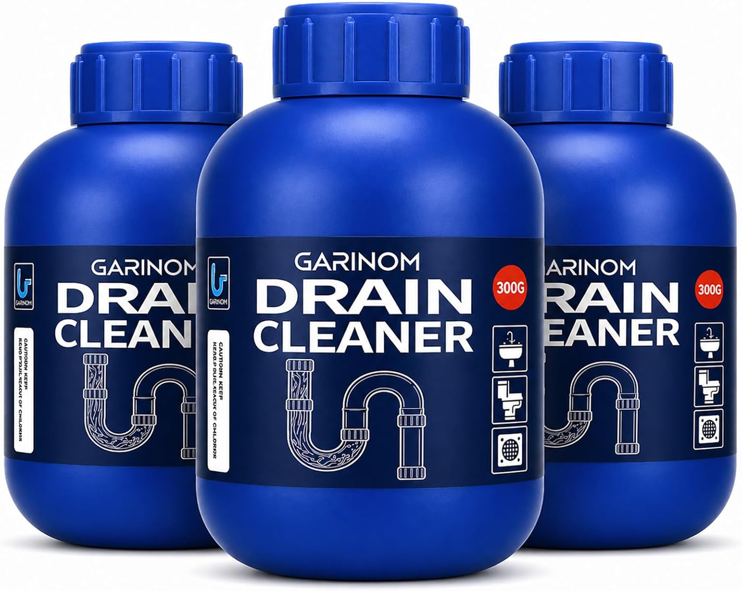 Limpiador de drenajes para ducha 3 piezas