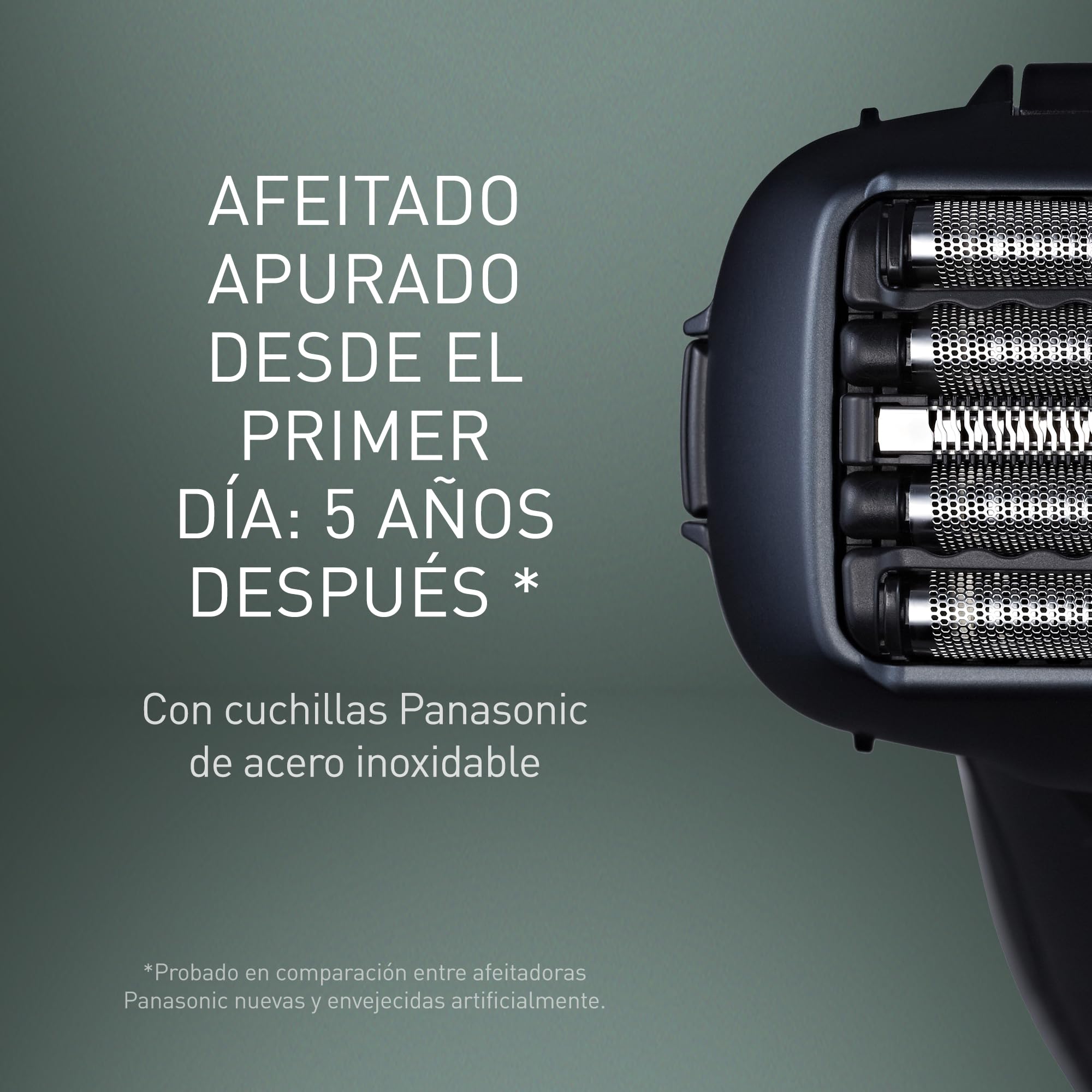 ES-LV97 Afeitadora eléctrica de 5 cuchillas con sensor para barbas con gran capacidad de respuesta, soporte de carga y uso en seco y en mojado