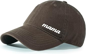 Mama Hat for Womens Baseball Cap Birthday Christmas for Mom Hat Washed Cotton Adjustable -