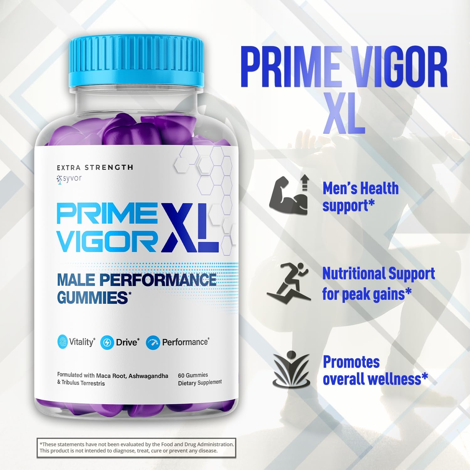 (2 Pack) Prime Vigor XL Gummies, Prime Vigor XL Maximum Strength 1000 MG Supplement, Prime Natural Advanced Formula Gummys Chews Vitamin Prime Vigor Delicious Daily Gomitas (120 Gummies) - Image 6
