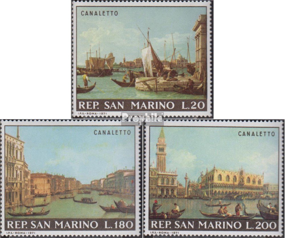 Briefmarken-Set San Marino 1972 „Münzen“ – Komplett Postfrisch ** MNH, Katalog-Nr. 1017-1024