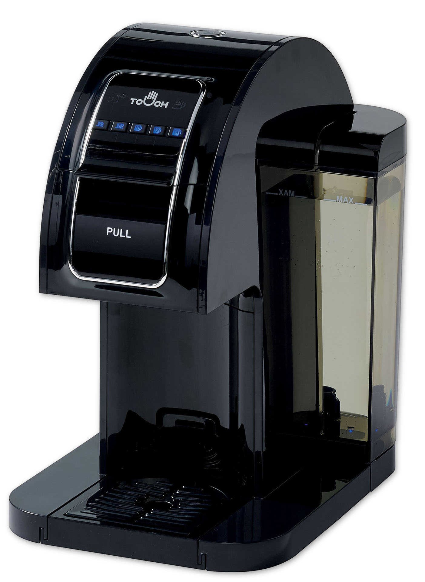 Black Coffee Maker with Full K-Cup Pod 