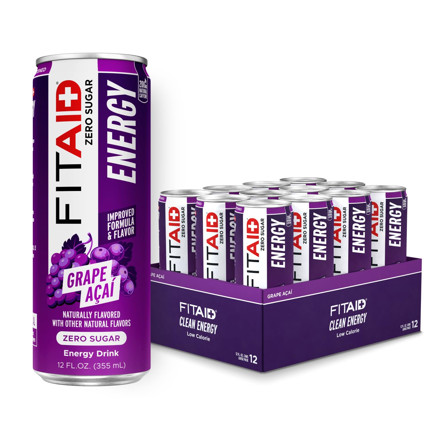 Amazon.com : LIFEAID FITAID Energy Grape AÇAI 200mg Natural